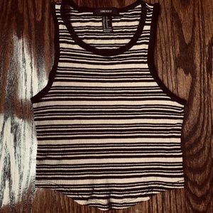 Forever 21 Striped crop top